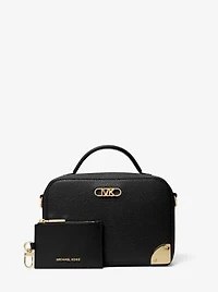 Estelle Small Pebbled Leather Satchel