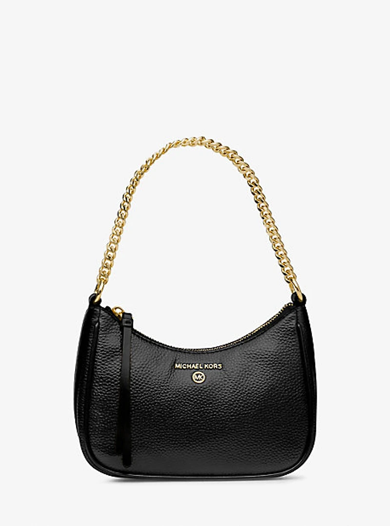 Petite pochette Jet Set Charm en cuir grainé