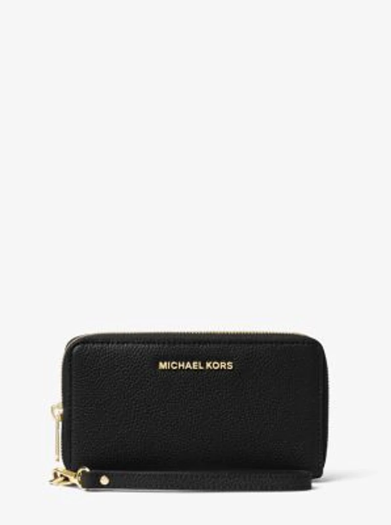 Grande pochette-bracelet en cuir pour téléphone intelligent