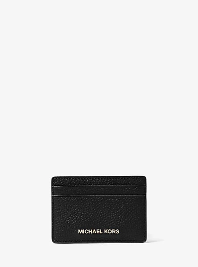 Porte-cartes en cuir grainé