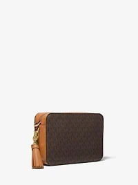 Ginny Medium Logo Stripe Crossbody Bag