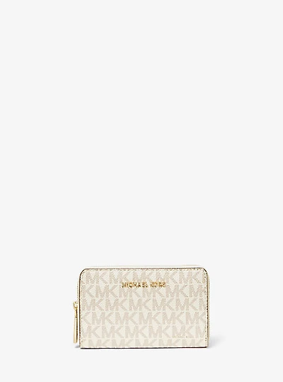 Petit portefeuille en cuir à logo