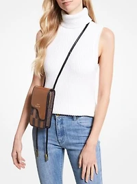 ASHYA X MICHAEL KORS Sac Bolo à imprimé signature Saga et en cuir