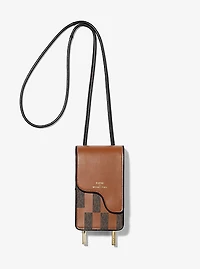 ASHYA X MICHAEL KORS Sac Bolo à imprimé signature Saga et en cuir