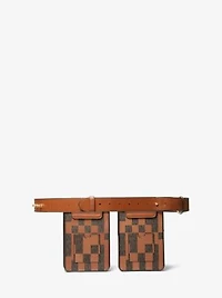 ASHYA X MICHAEL KORS Saga Signature And Leather Multi Bag