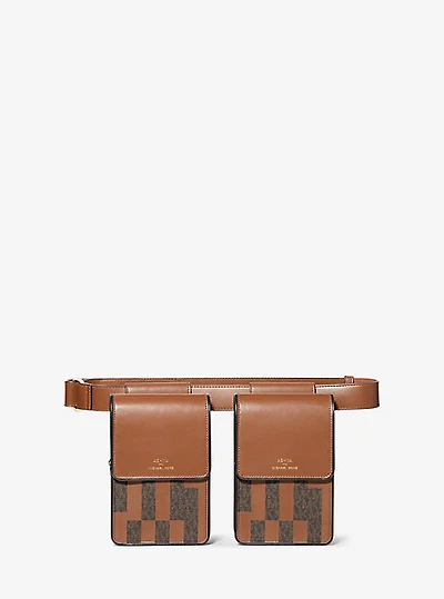 ASHYA X MICHAEL KORS Saga Signature And Leather Multi Bag