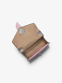 Petit sac à bandoulière Greenwich en cuir Saffiano et à logo à deux tons