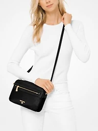Grand sac à bandoulière en gabardine de nylon