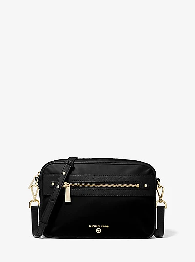 Large Nylon Gabardine Crossbody Bag