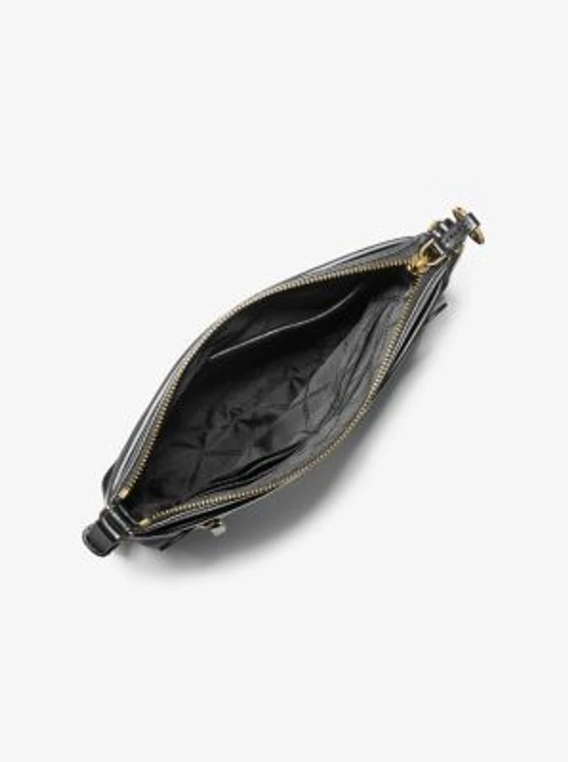 Jet Set Large Pebbled Leather Crossbody Bag