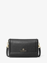 Petit sac à bandoulière convertible Jet Set en cuir grainé pour téléphone intelligent
