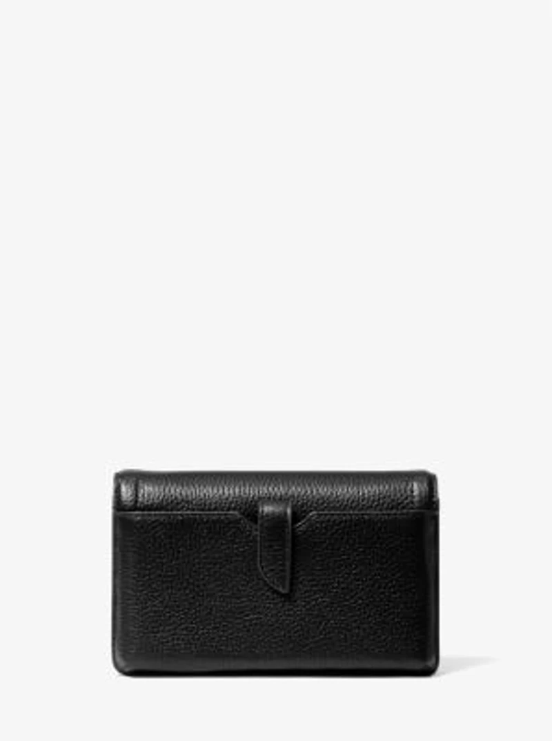 Petit sac à bandoulière convertible Jet Set en cuir grainé pour téléphone intelligent