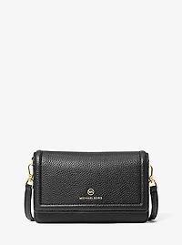 Petit sac à bandoulière convertible Jet Set en cuir grainé pour téléphone intelligent