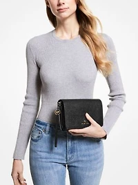 Jet Set Large Pebbled Leather Crossbody Bag