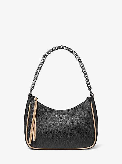Jet Set Charm Small Logo Shoulder Bag