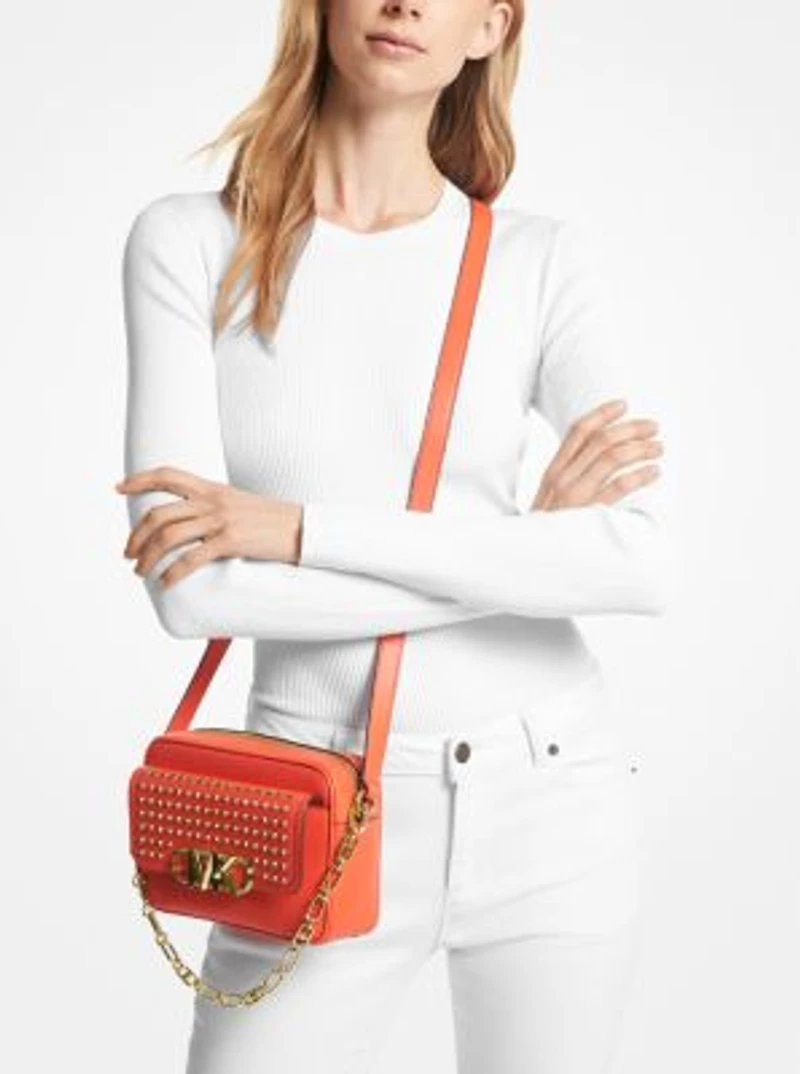 Parker Medium Studded Leather Crossbody Bag