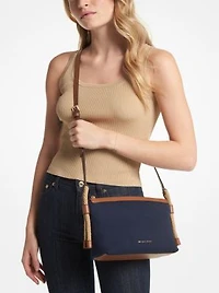 Talia Medium Cotton Canvas Crossbody Bag