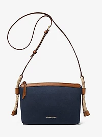 Talia Medium Cotton Canvas Crossbody Bag
