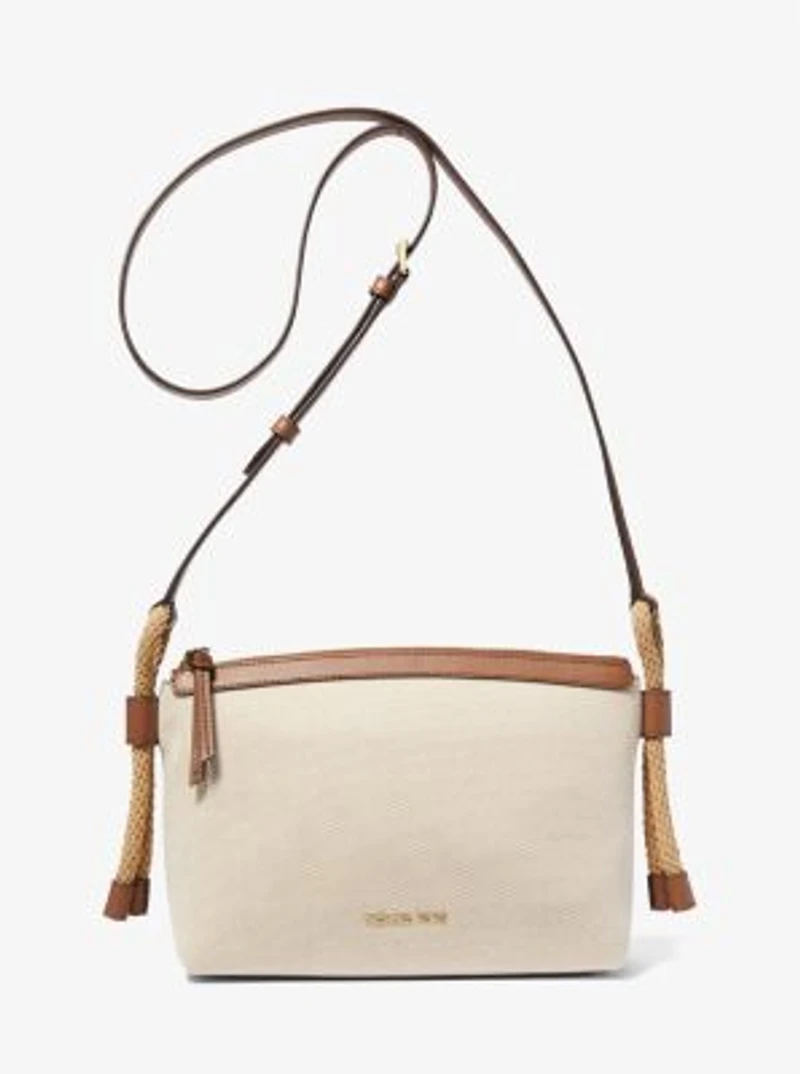 Sac à bandoulière Talia de taille moyenne en toile de coton