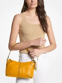 Grand sac à épaule Astor en cuir clouté