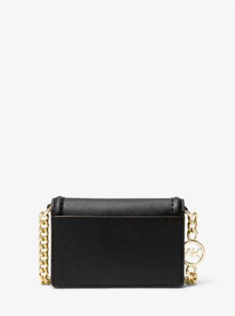 Jet Set Small Saffiano Leather Envelope Crossbody Bag