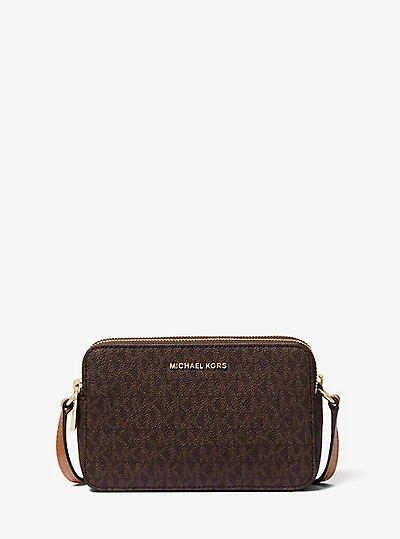 Jet Set Small Logo Double Zip Camera Bag