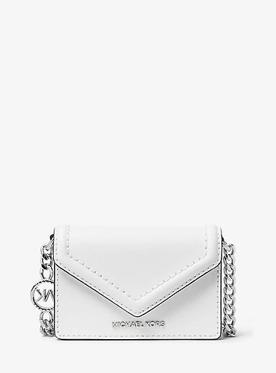Jet Set Micro Saffiano Leather Envelope Crossbody Bag