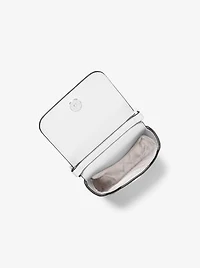 Jet Set Small Pebbled Leather Chain-Link Smartphone Crossbody Bag