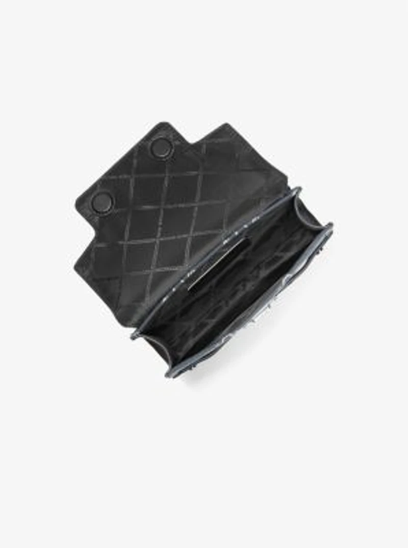 Hudson Empire Logo Jacquard and Leather Sling Pack