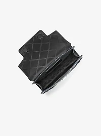 Hudson Empire Logo Jacquard and Leather Sling Pack