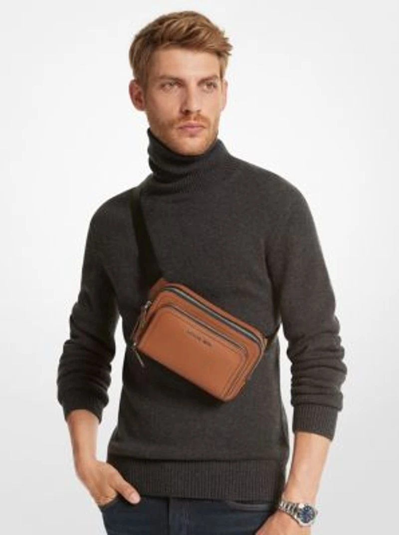 Petit sac à une bretelle Hudson en cuir grainé