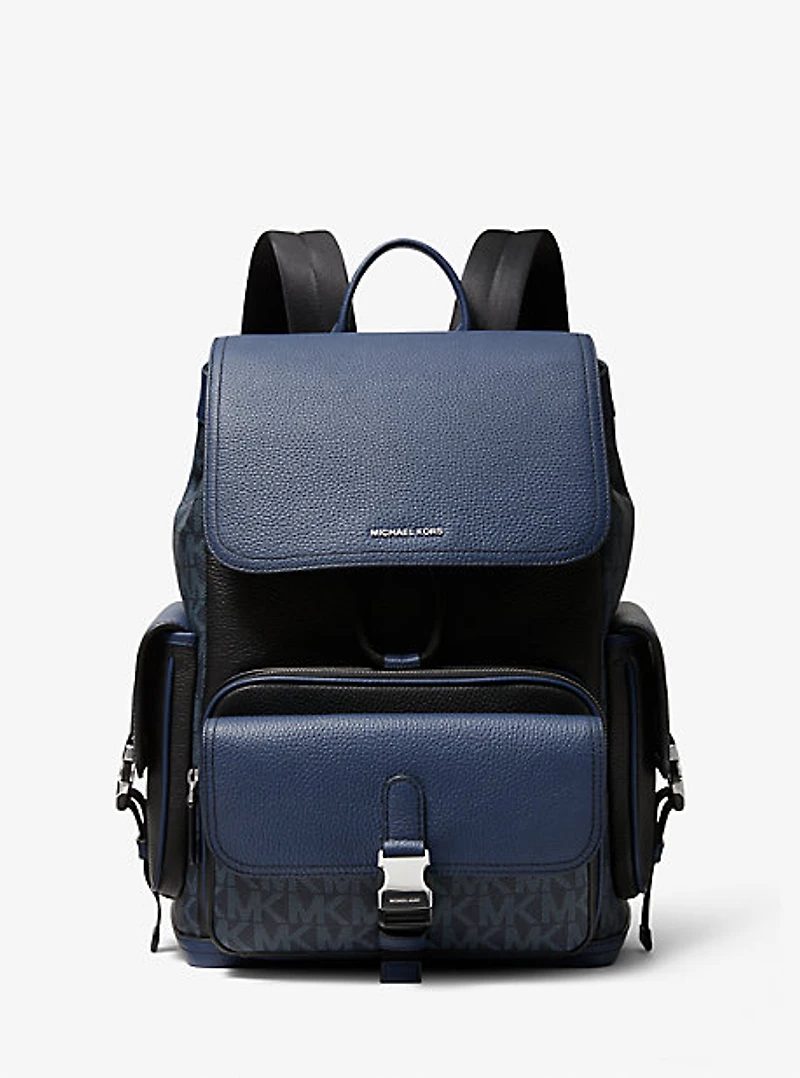 Sac à dos Hudson en cuir et à logo