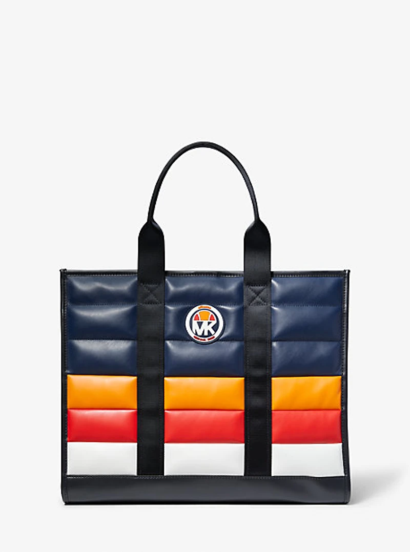 MK X ellesse Hudson Color-Blocked Quilted Tote Bag