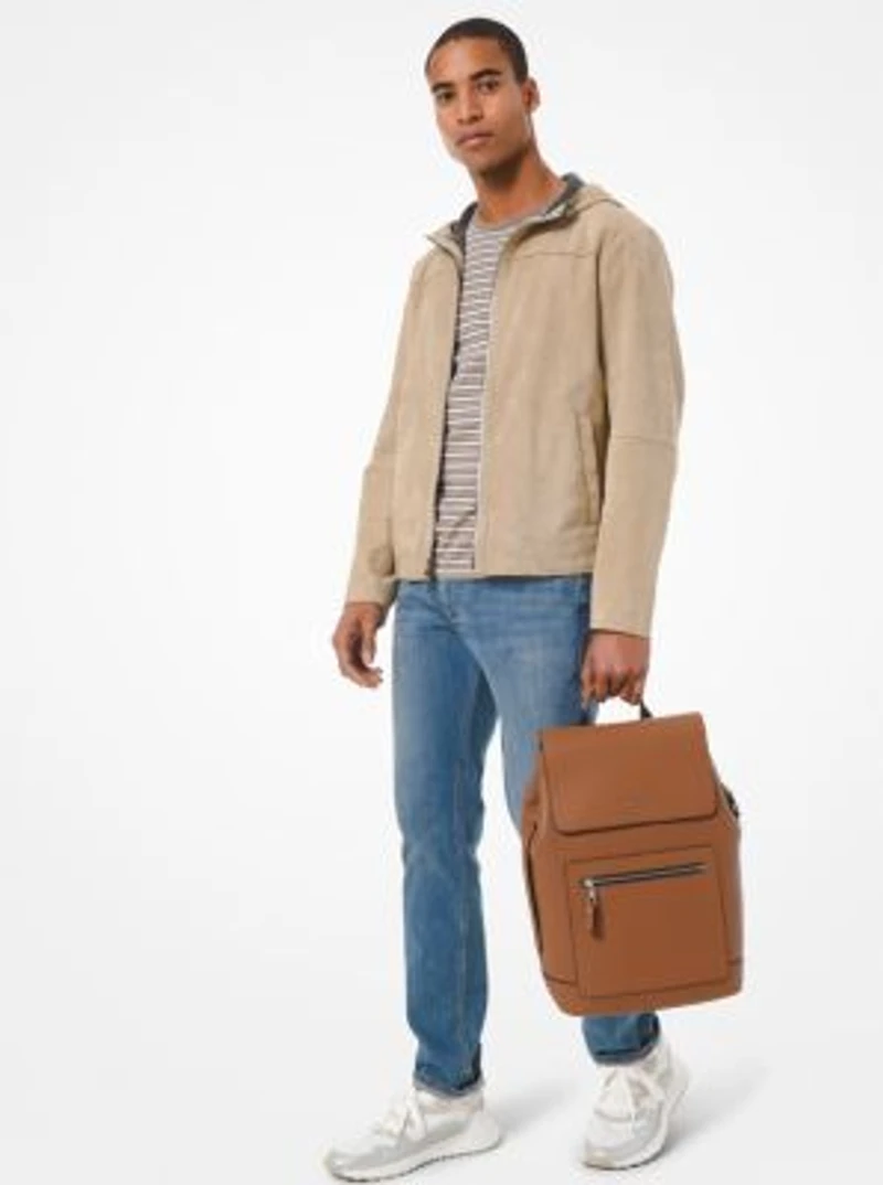Hudson Pebbled Leather Backpack