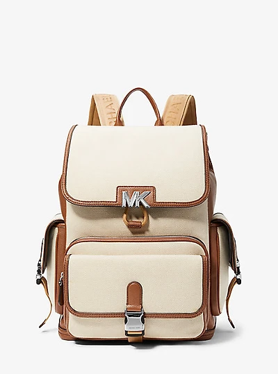 Hudson Two-Tone Canvas Backpack