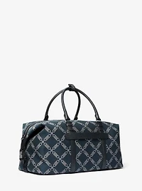 Varick Empire Logo Jacquard Duffel Bag