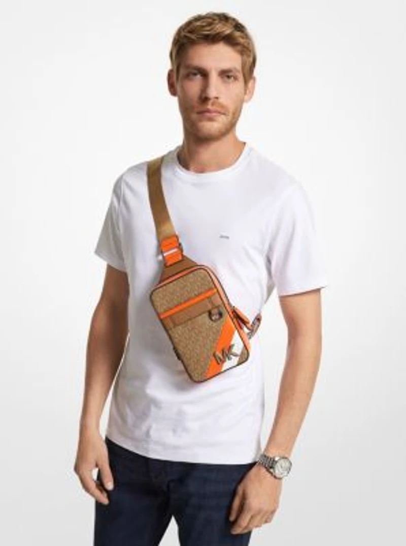 Hudson Logo Stripe Sling Pack