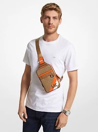 Hudson Logo Stripe Sling Pack