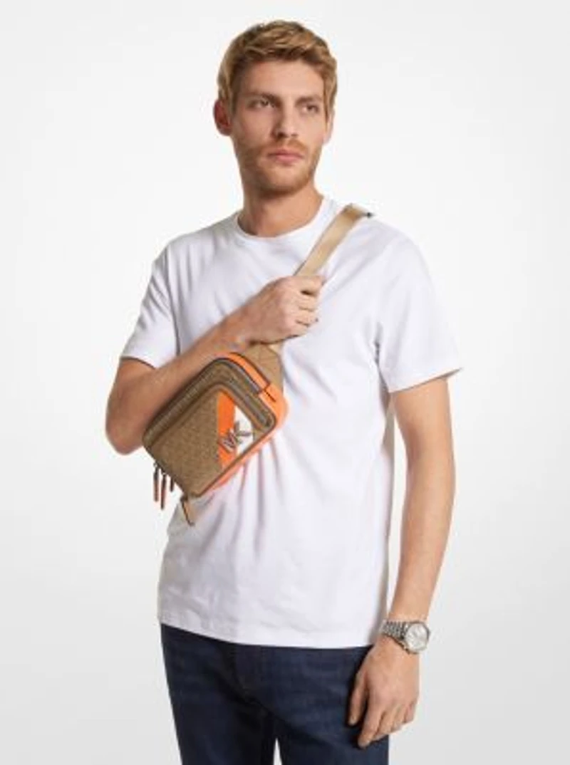 Hudson Logo Stripe Sling Pack