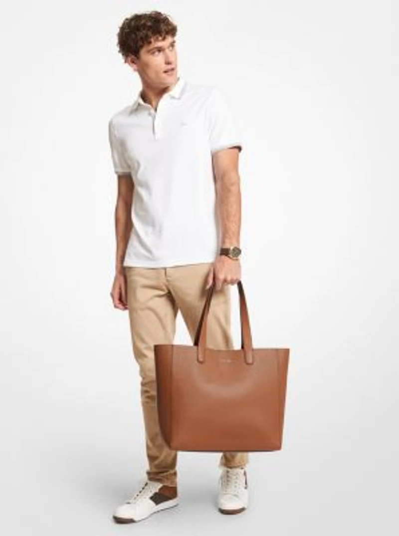 Sac fourre-tout Hudson en cuir grainé