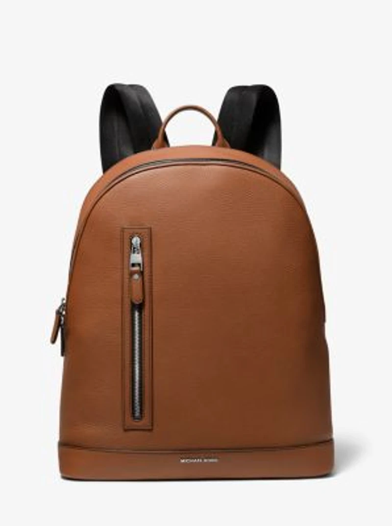 Hudson Slim Pebbled Leather Backpack