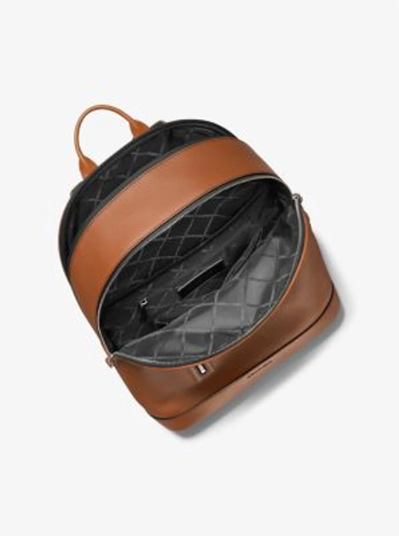 Hudson Slim Pebbled Leather Backpack