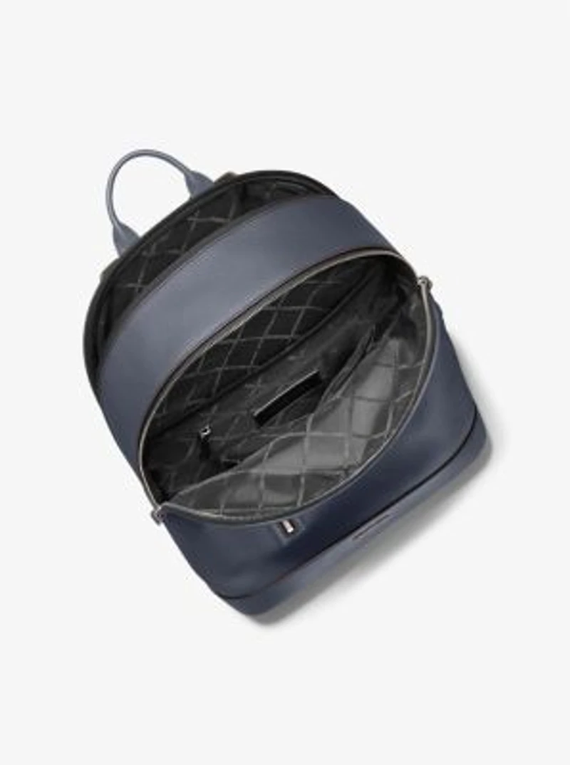 Hudson Slim Pebbled Leather Backpack