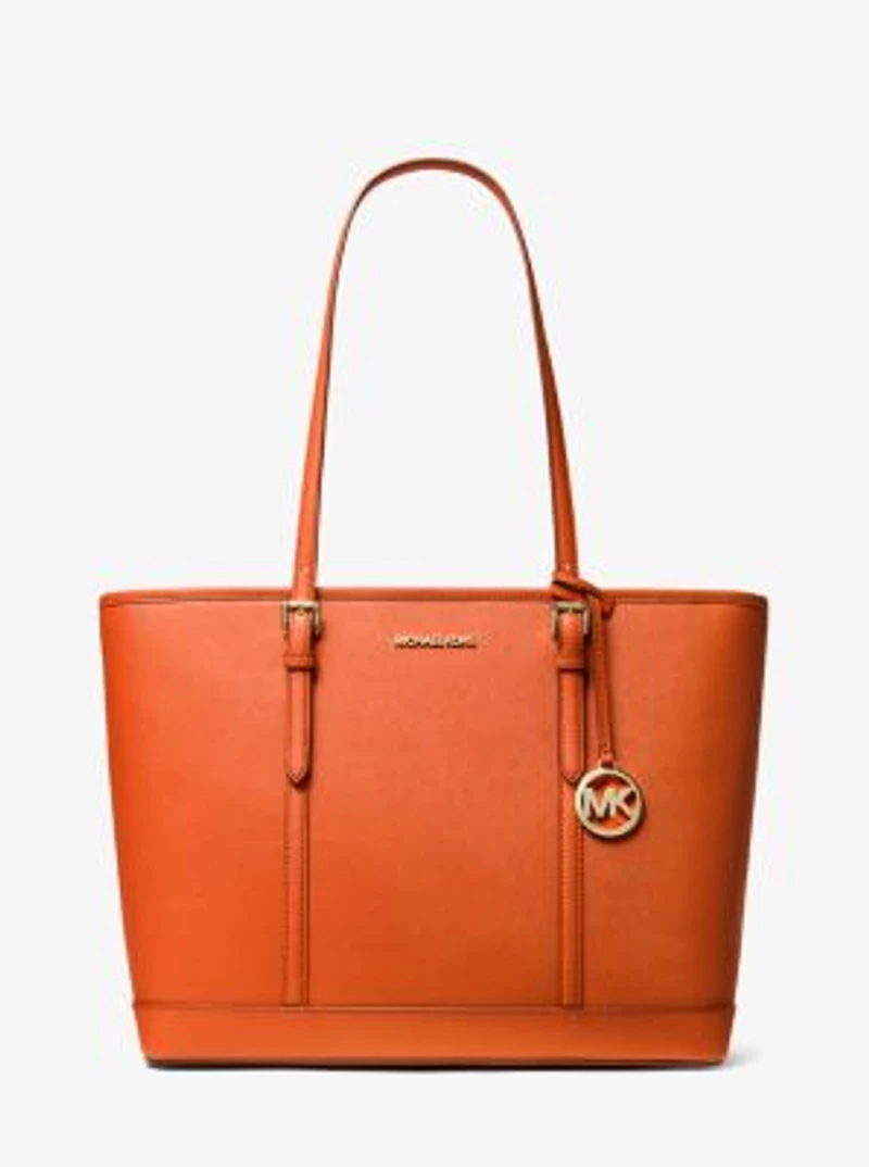 Grand sac fourre-tout Jet Set Travel en cuir Saffiano