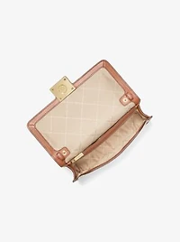 Sac à épaule Sonia de taille moyenne convertible en toile à logo et en faux cuir