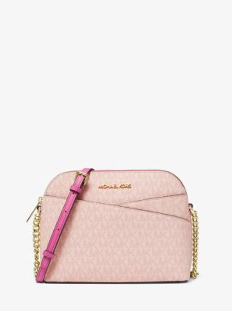 Jet Set Travel Medium Logo Dome Crossbody Bag