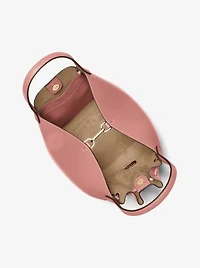 Grand sac seau Phoebe en faux cuir