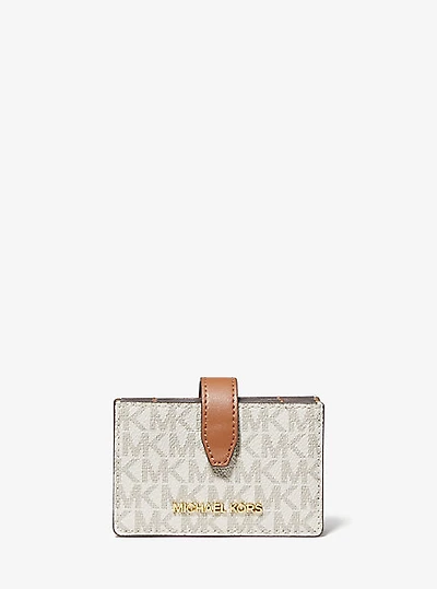 Jet Set Medium Logo Accordion Card Case