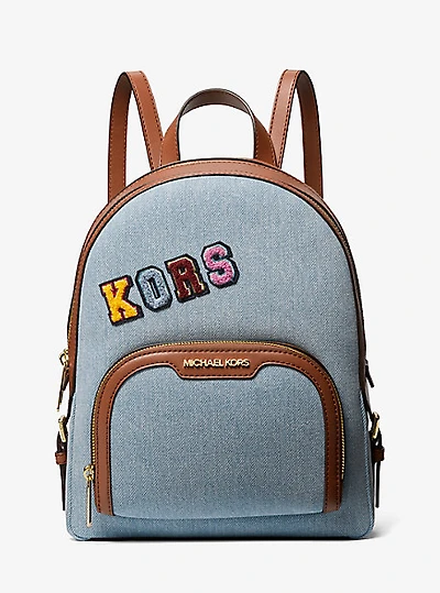 Jaycee Medium Embellished Denim Backpack