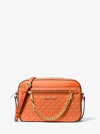 Grand sac à bandoulière Jet Set à logo